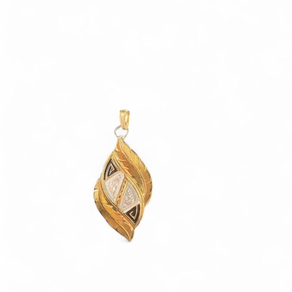 Montana Silversmiths Gold and Silver Leaf Necklace - Picture 2 of 2